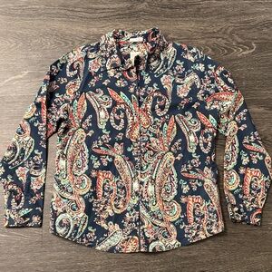 Chico's Multicolor Paisley Button Down Shirt